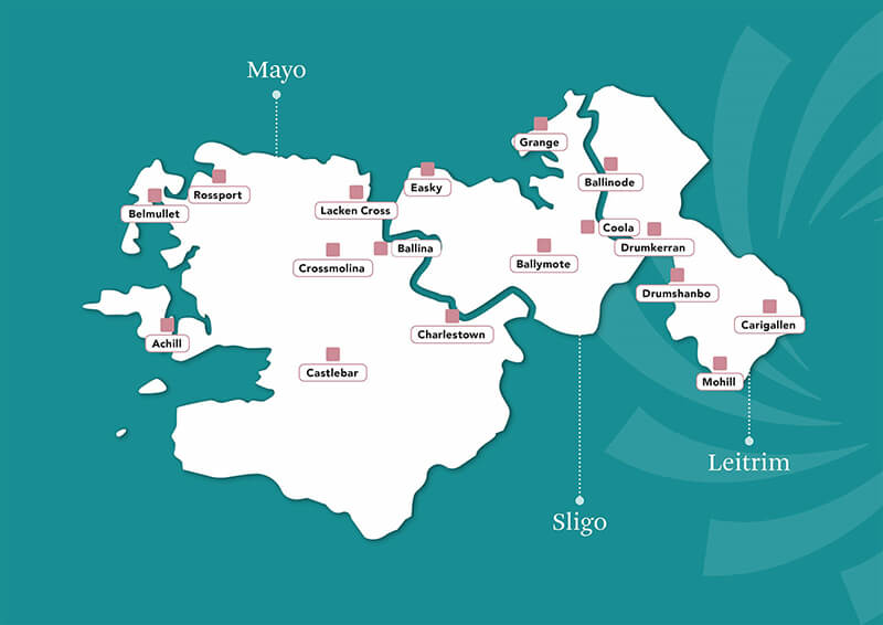 Map of MSLETB Schools